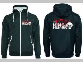 King of Fighting šuštiaková bunda čierna materiál povrch:100% nylon, podšívka: 100% polyester, pohodlná,vode a vetru odolná